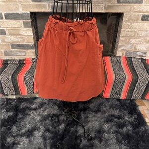 SHEIN Curve Rust Orange Skirt